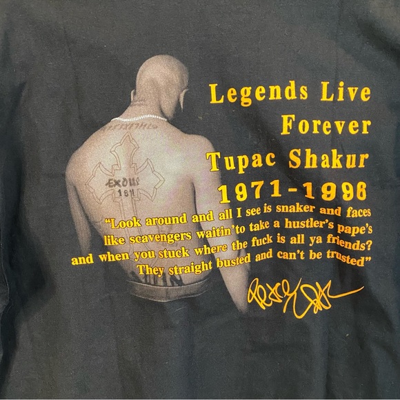 Tupac Shakur legends live forever t shirt The Roxx - Picture 6 of 6